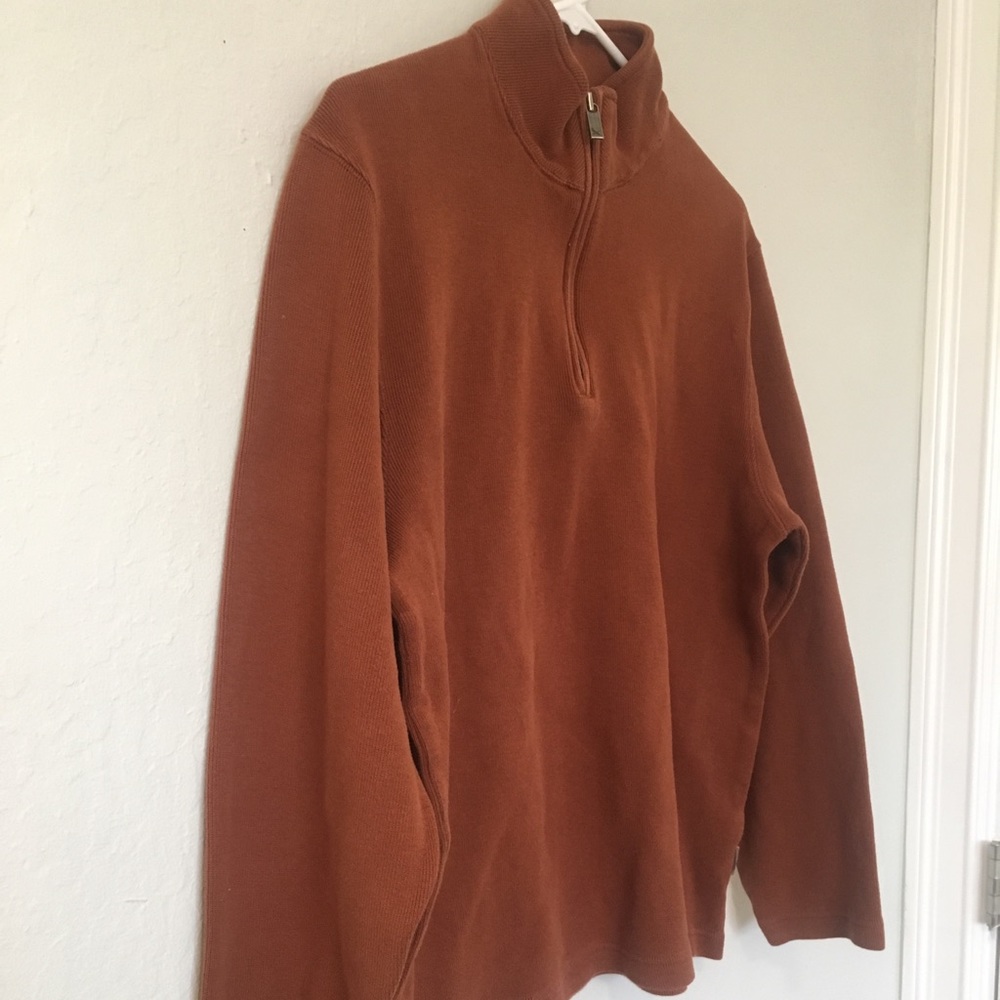 Eddie Bauer Half Zip Rust S - Picture 2 of 4